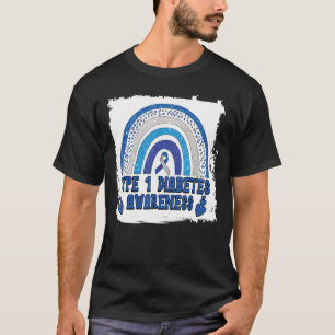 Camiseta Hombres Tipo 1 Sensibilización sobre la diabetes C