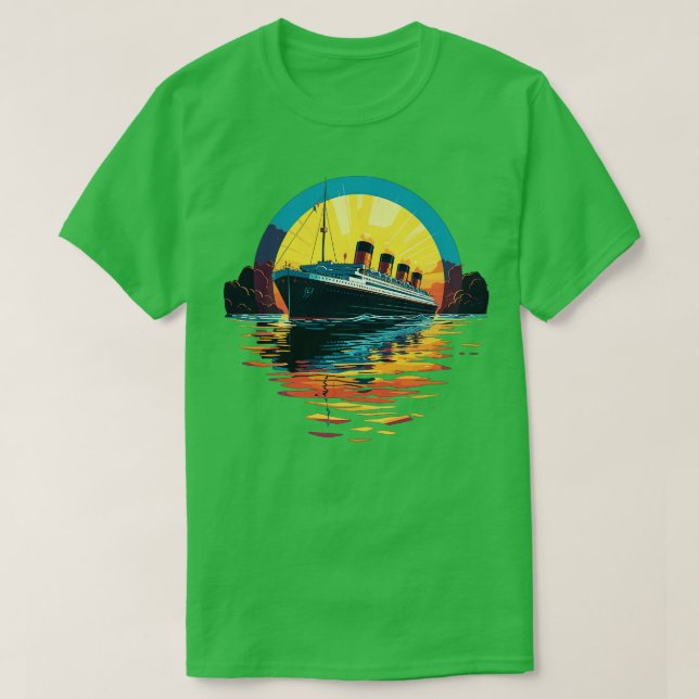 Camiseta Hombres Titánicos Retro Mujeres Niños Titanic 2 (Diseño del anverso)