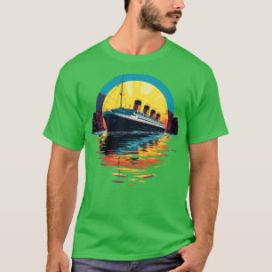 Camiseta Hombres Titánicos Retro Mujeres Niños Titanic 2
