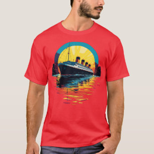 Camiseta Hombres Titánicos Retro Mujeres Niños Titanic 2