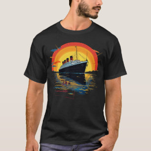 Camiseta Hombres Titánicos Retro Mujeres Niños Titanic Vint