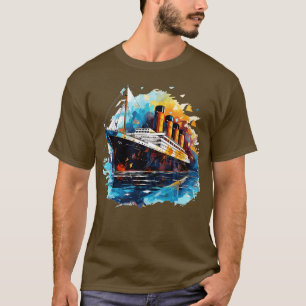 Camiseta Hombres Titánicos Retro Mujeres Niños Titanic Vint