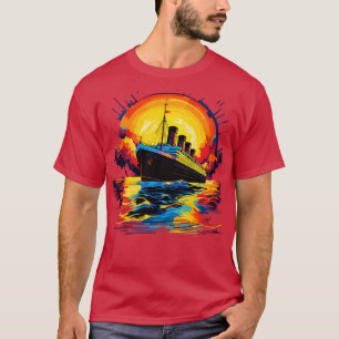 Camiseta Hombres Titánicos Retro Mujeres Niños Titanic Vint