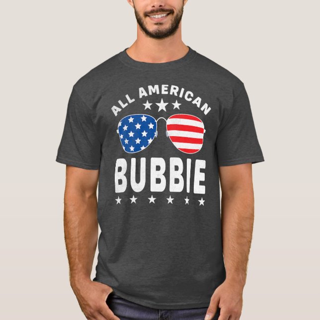 Camiseta Hombres Todos Los Bubbie Americano 4 De Julio Gafa (Anverso)