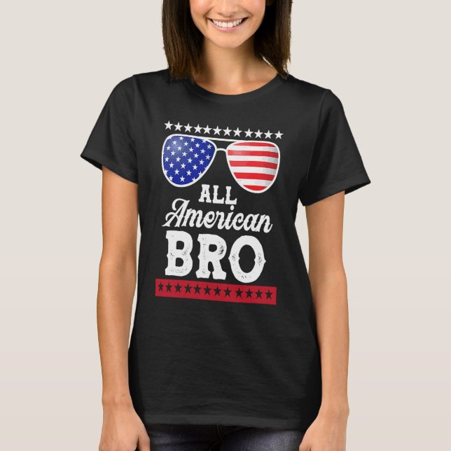 Camiseta Hombres Todos los Hermanos Americanos 4 de Julio F (Anverso)