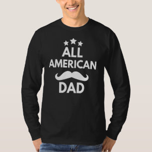 Camiseta Hombres Todos Los Papá Americanos Barba 4 De Julio