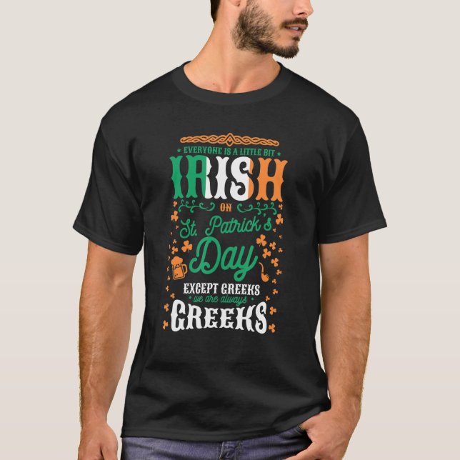 Camiseta Hombres Todos Son Un Poco Irlandeses En St Patrick (Anverso)