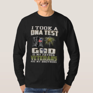 Camiseta Hombres Tomé Una Prueba De ADN Dios Es Mi Padre Ve