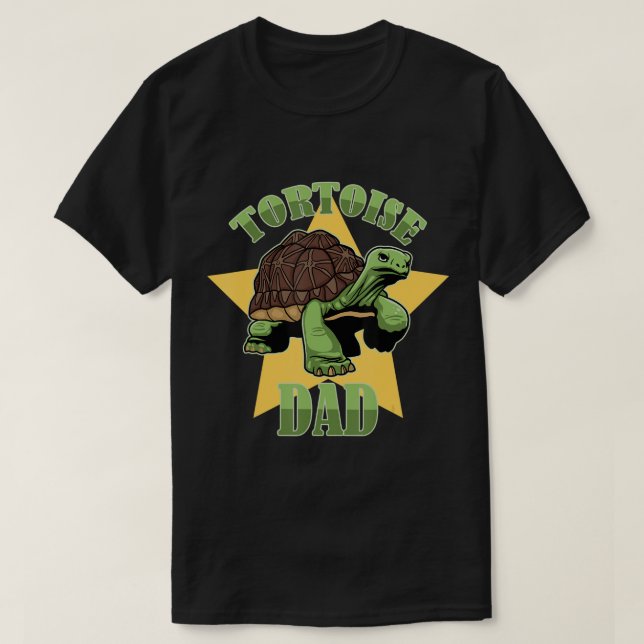 Camiseta Hombres Tortoise Dad Animal Turcata Sulcata Mascot (Diseño del anverso)