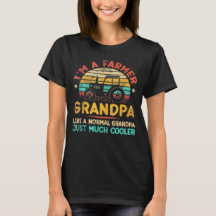 Camiseta Hombres Tractor Granjero Rastreador de Granjas Soy