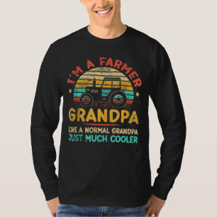 Camiseta Hombres Tractor Granjero Rastreador de Granjas Soy