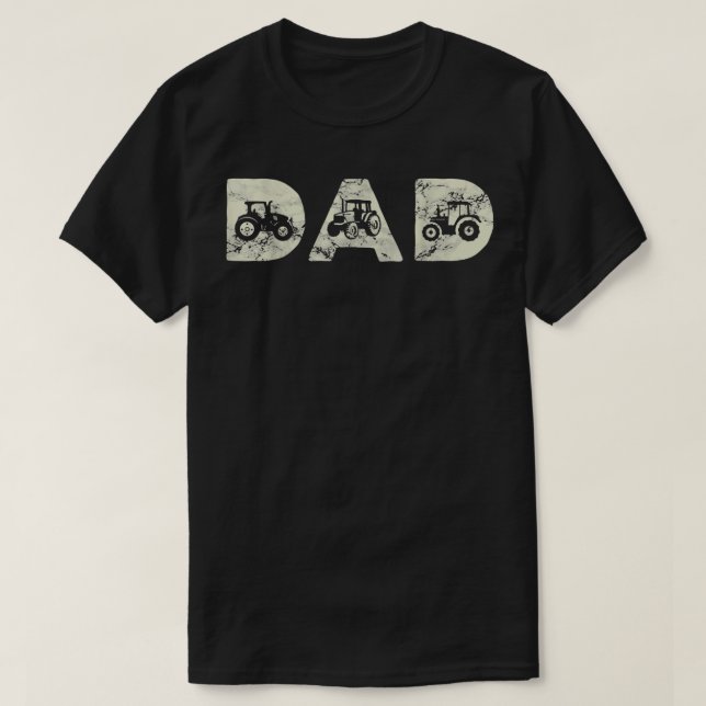 Camiseta Hombres Tractor Papá Padre Granjero Granjero Granj (Diseño del anverso)