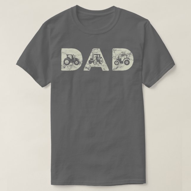 Camiseta Hombres Tractor Papá Padre Granjero Granjero Granj (Diseño del anverso)