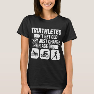 Camiseta Hombres Triatlón divertidos de diseño Triatletas m