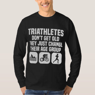 Camiseta Hombres Triatlón divertidos de diseño Triatletas m