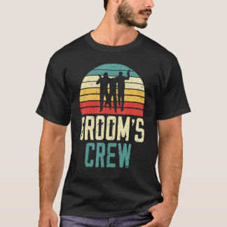 Camiseta Hombres tripulación del novio equipo del novio noc