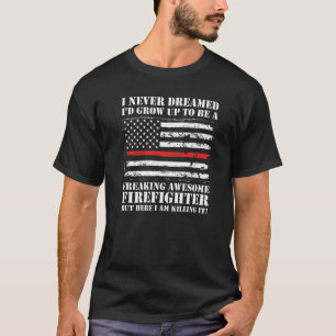 Camiseta Hombres Un Fantástico Bombero Bombero