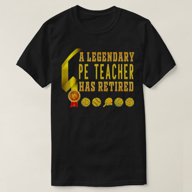 Camiseta Hombres Un Legendario Profesor De Educación Primar (Diseño del anverso)