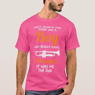 Camiseta Hombres Un Niño Que Realmente Amaba Las Trumpetas