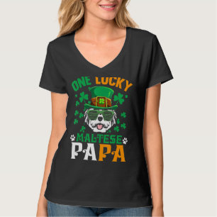 Camiseta Hombres Un Perro Afortunado Papa Gracioso Padre Ma