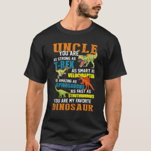 Camiseta Hombres Unclesaurus T Rex Dinosaur Uncle Saurus Fa