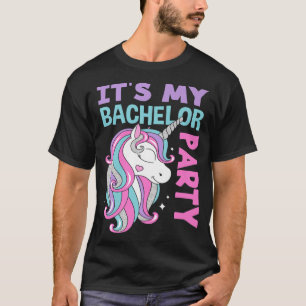 Camiseta Hombres Unicornio Hombres Es Mi Despedida de Solte