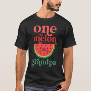 Camiseta Hombres Uno En Melón Abuelo Cute La sandía Primero