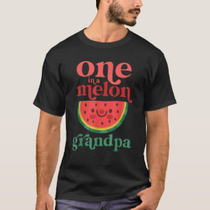 Camiseta Hombres Uno En Melón Abuelo Cute La sandía Primero