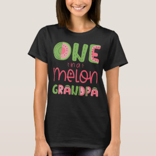 Camiseta Hombres Uno En Melón Abuelo Cute La sandía Primero