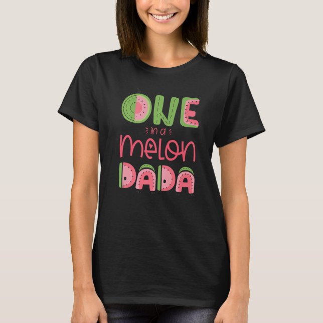 Camiseta Hombres Uno En Melón Dada Cute sandía Primero Bir (Anverso)