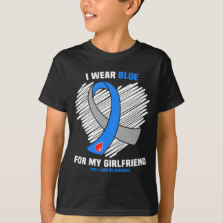 Camiseta Hombres Usan Azul Por Novia Diabetes Tipo 1