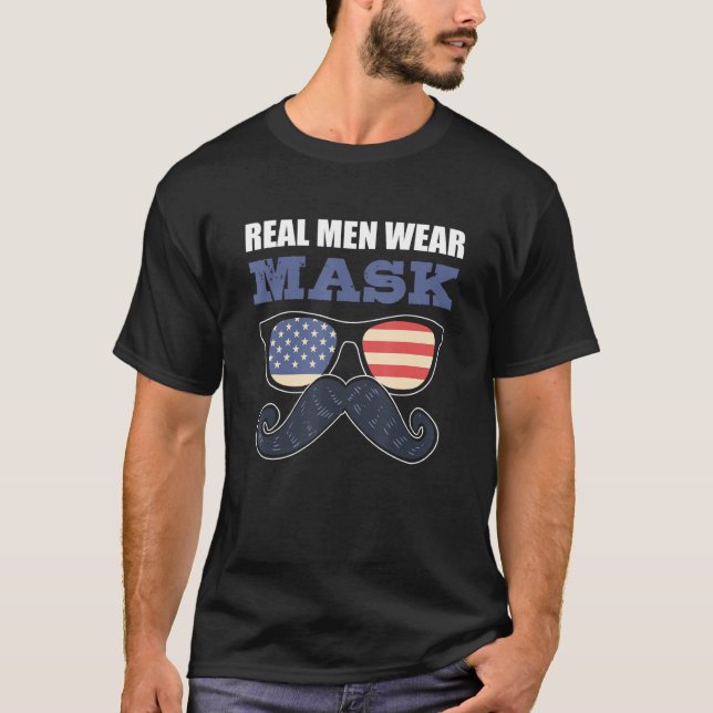 Camiseta Hombres Usan Máscaras Hombre Con Cabeza (Anverso)