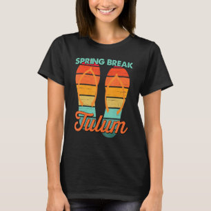 Camiseta Hombres vacaciones Tulum retro descanso de primave