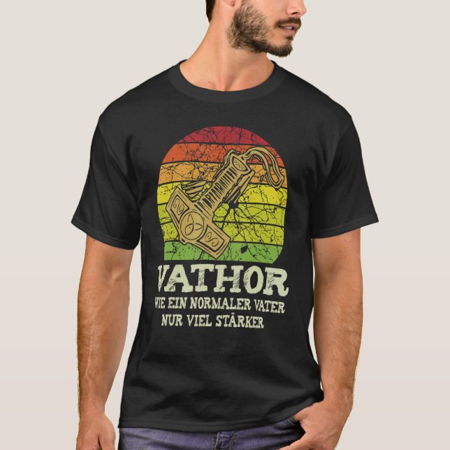 Camiseta Hombres vathor father Viking Dad Day (Anverso)