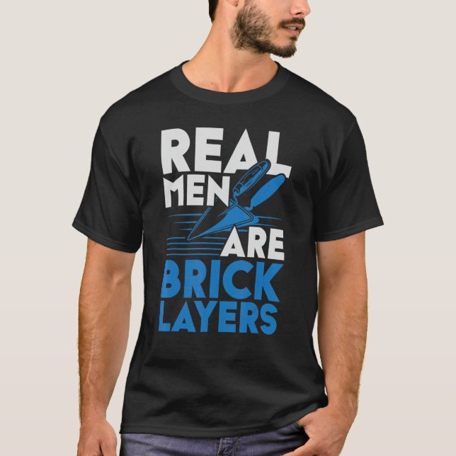 Camiseta Hombres Verdaderos Hombres Ladrillos Ladrillos par (Anverso)