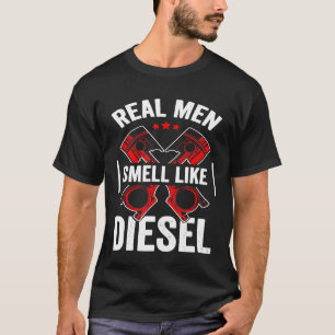 Camiseta Hombres Verdaderos Mecánicos Auto Huelen Como Dies