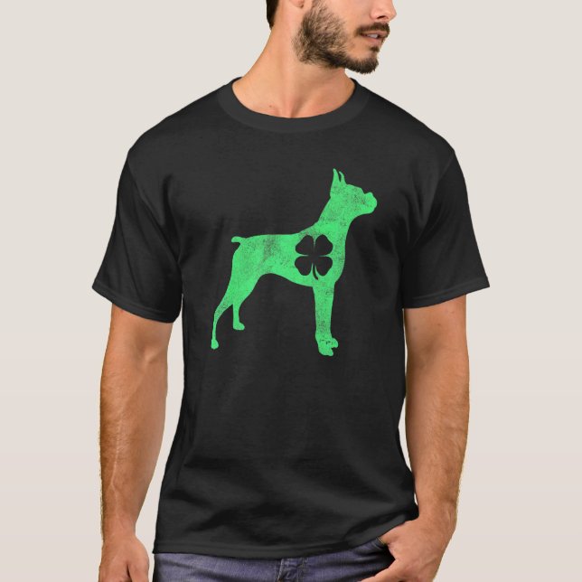 Camiseta Hombres verdes irlandeses para el boxeador de chis (Anverso)