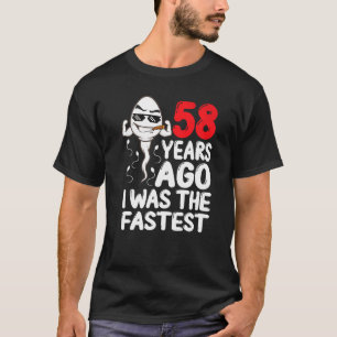 Camiseta Hombres Vestido De Bolsa De Cumpleaños 58 Años Atr