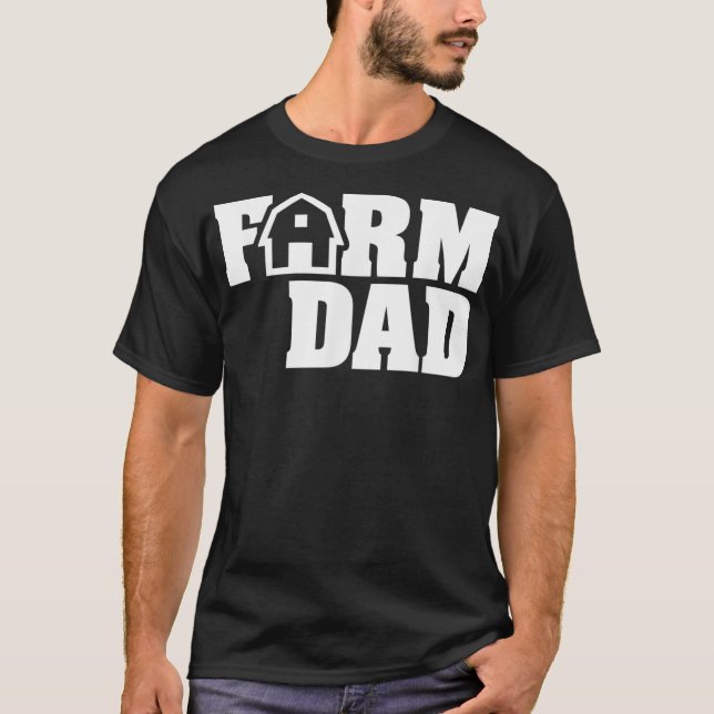 Camiseta Hombres Vestimenta Granja Orgullosa Bovino Granjer (Anverso)