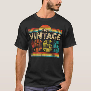 Camiseta Hombres Vintage 1965 Clásico 1965
