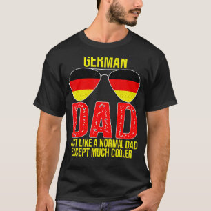 Camiseta Hombres Vintage Alemania Alemania Bandera Gafas de