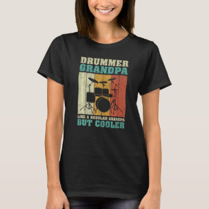 Camiseta Hombres vintage baterista abuelo como un abuelo co