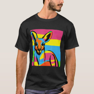 Camiseta Hombres Vintage de moda pop canguro Niños mujeres