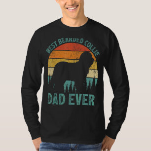Camiseta Hombres Vintage El Mejor Collie Dad