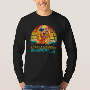 Camiseta Hombres Vintage El Mejor Padre Que Recupera El Oro