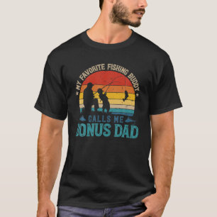Camiseta Hombres Vintage Favoritos de Pesca Buddy Me Llama 