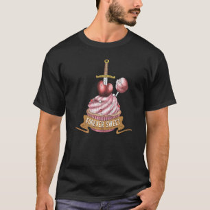 Camiseta Hombres Vintage Forever Sweet - Cute Cupcake Candy