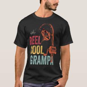 Camiseta Hombres Vintage Gafas de Sol Reel Guay Grampa Padr