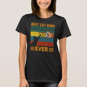 Camiseta Hombres Vintage Mejor Gato Baba Jamás Gato Babá Pa