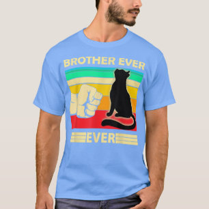 Camiseta Hombres Vintage Mejor Hermano Gato Nunca Bump Fit